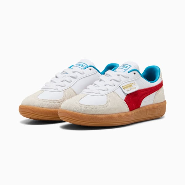 Palermo Leather Big Kids' Sneakers, PUMA White-For All Time Red, extralarge