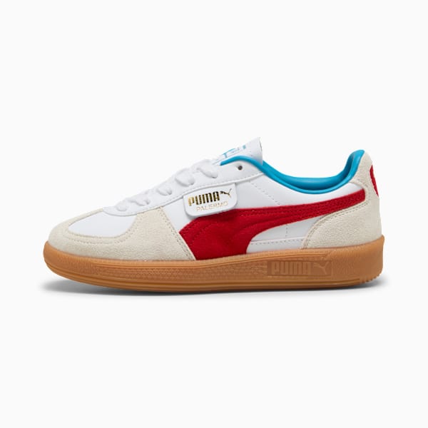 Palermo Leather Big Kids' Sneakers, PUMA White-For All Time Red, extralarge