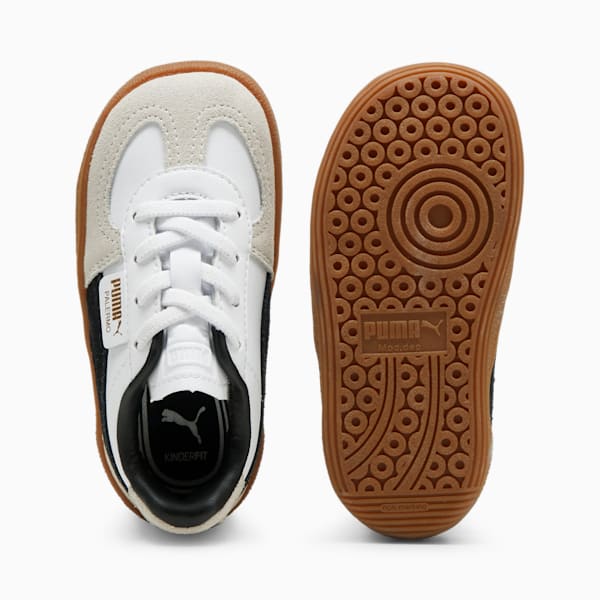 Tenis Bebé Palermo Leather, PUMA White-Vapor Gray-Gum, extralarge