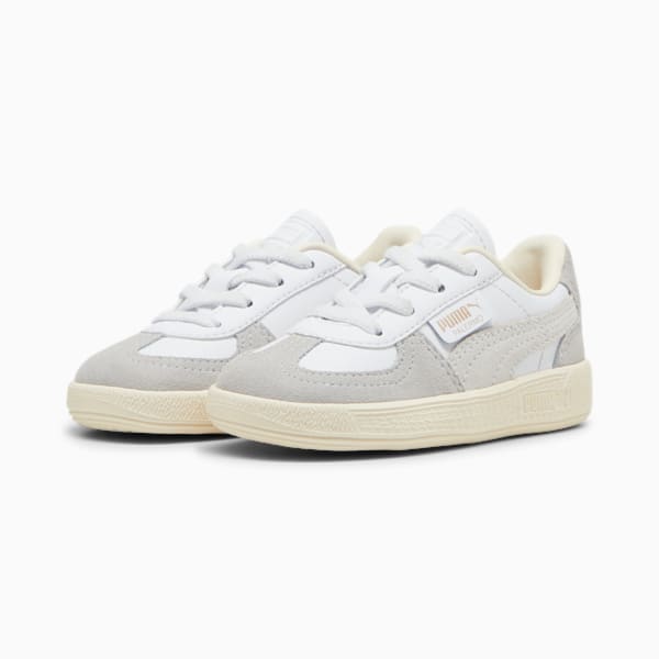 Baskets en cuir Palermo Bébé, PUMA White-Cool Light Gray-Sugared Almond, extralarge