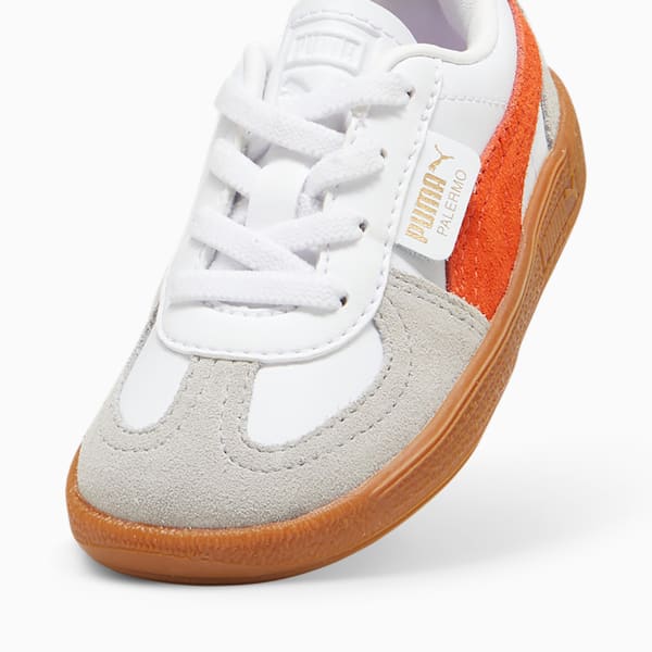 Baskets en cuir Palermo Bébé, PUMA White-Redmazing-Gum, extralarge