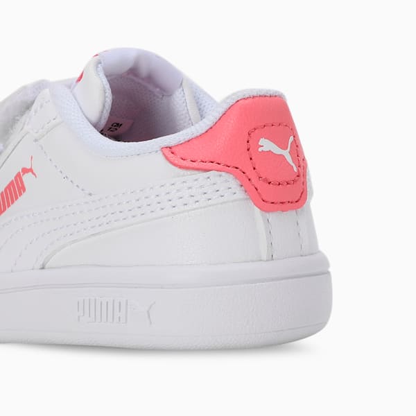 Smash 3.0 Badges Toddlers' Sneakers, PUMA White-Passionfruit, extralarge-IND