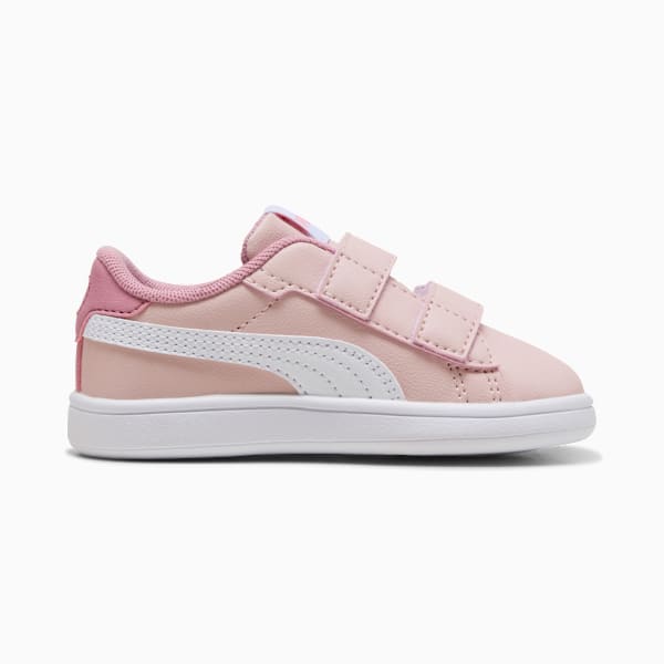 PUMA Smash 3.0 Badges Toddlers' Sneakers, Mauve Mist-PUMA White, extralarge