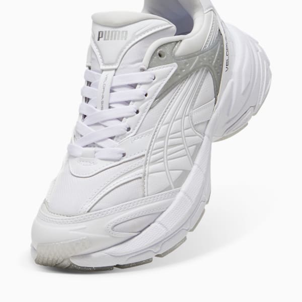 ウィメンズ ベロファシス ジェリー グリッター スニーカー, PUMA White-PUMA Silver, extralarge-JPN