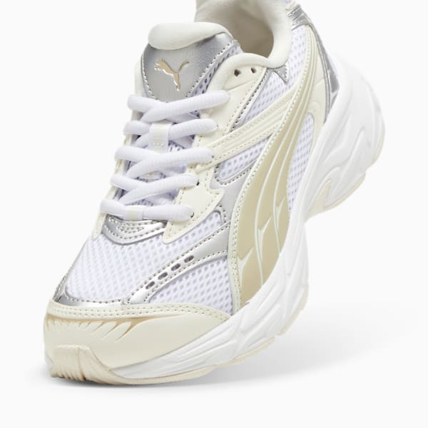 ウィメンズ プーマ モーフィック メタリック スニーカー, PUMA White-Warm White, extralarge-JPN