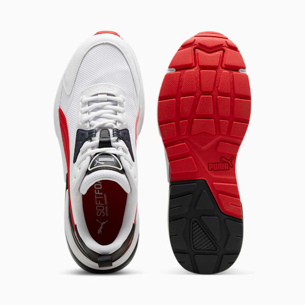 Tenis anchos para hombre Vis2K, PUMA White-For All Time Red-PUMA Black, extralarge