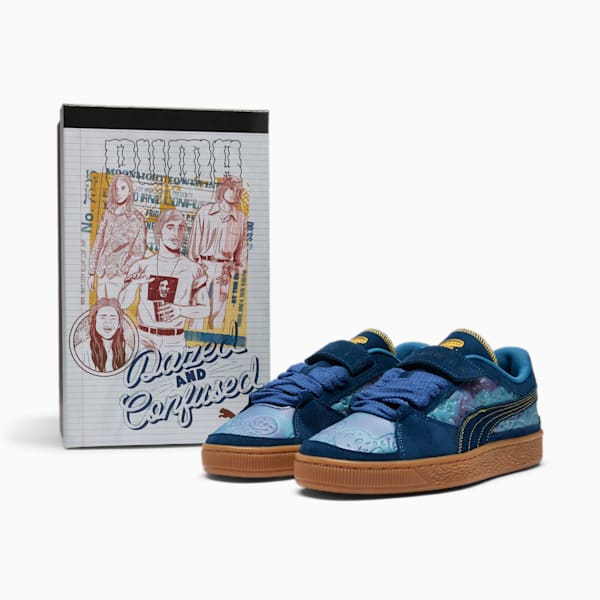 Tenis PUMA x DAZED AND CONFUSED Suede, Persian Blue-Clyde Royal-Blissful Blue, extralarge