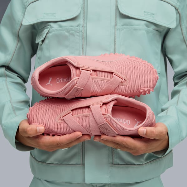 Mostro Ecstasy Unisex Slip-On Shoes, Pink Fruit-PUMA White, extralarge-IND