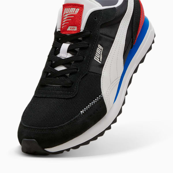 Road Rider Suede Sneakers, PUMA Black-PUMA White, extralarge-IND