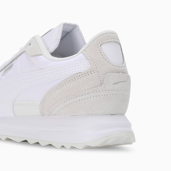 Road Rider Suede Sneakers, PUMA White-Vapor Gray, extralarge-IND