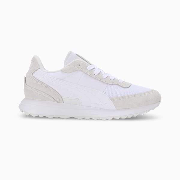 Road Rider Suede Sneakers, PUMA White-Vapor Gray, extralarge-IND