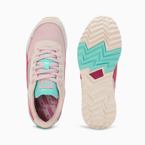 Road Rider Suede Sneakers, Mauve Mist-Magenta Gleam, extralarge-IND