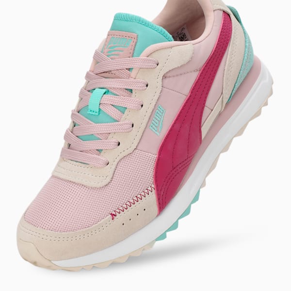 Road Rider Suede Sneakers, Mauve Mist-Magenta Gleam, extralarge-IND
