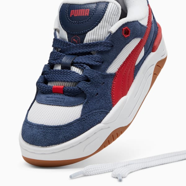 Tenis para niño PUMA-180 Texture, Club Navy-Silver Mist, extralarge