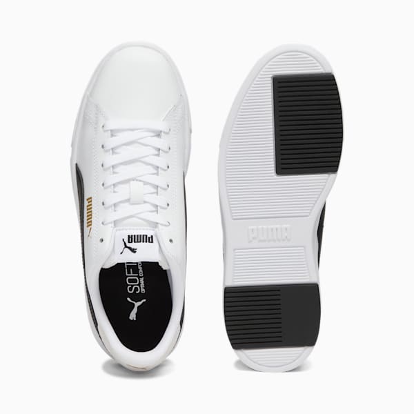 Serve Pro Lite Women's Sneakers, Puma White-Puma Black-Puma Team Gold, extralarge