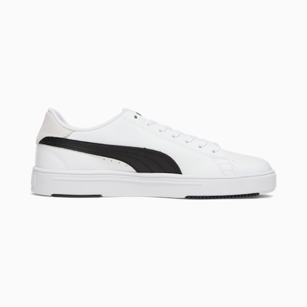 Serve Pro Lite Women's Sneakers, Puma White-Puma Black-Puma Team Gold, extralarge