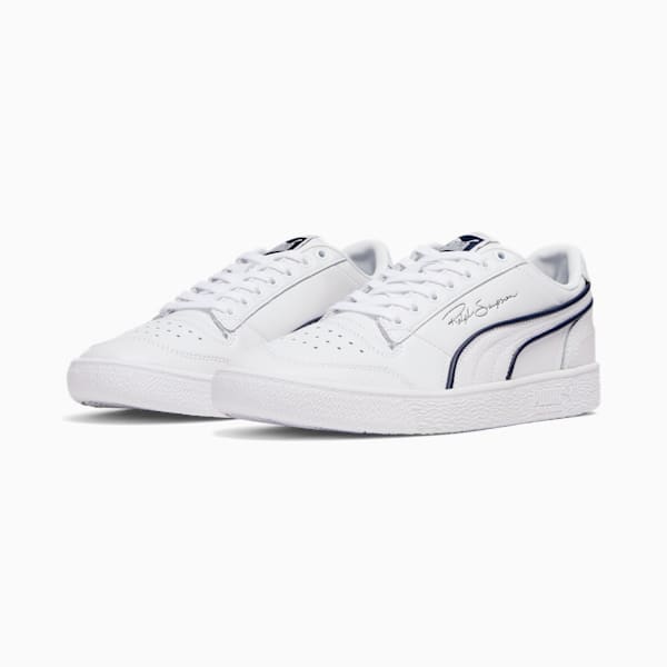 Tenis para hombre PUMA x TMC Ralph Sampson All Star, PUMA White-PUMA Navy-PUMA Silver, extralarge