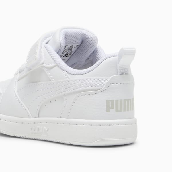 PUMA Rebound v6 Lo Toddlers' Sneakers, PUMA White-Cool Light Gray, extralarge