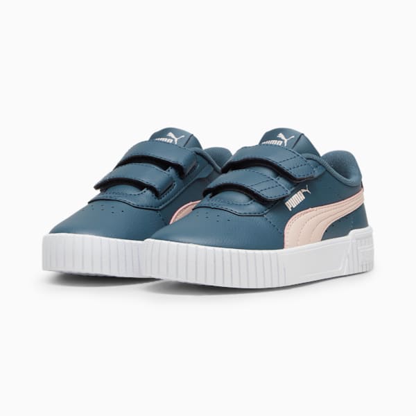 Tenis para niñas Carina 2.0 V, Gray Skies-Island Pink, extralarge