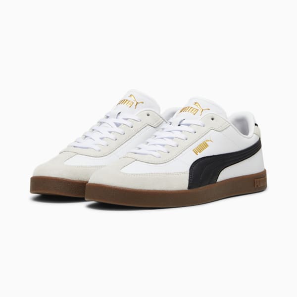 Tenis PUMA Club II Era, PUMA White-PUMA Black-Vapor Gray, extralarge