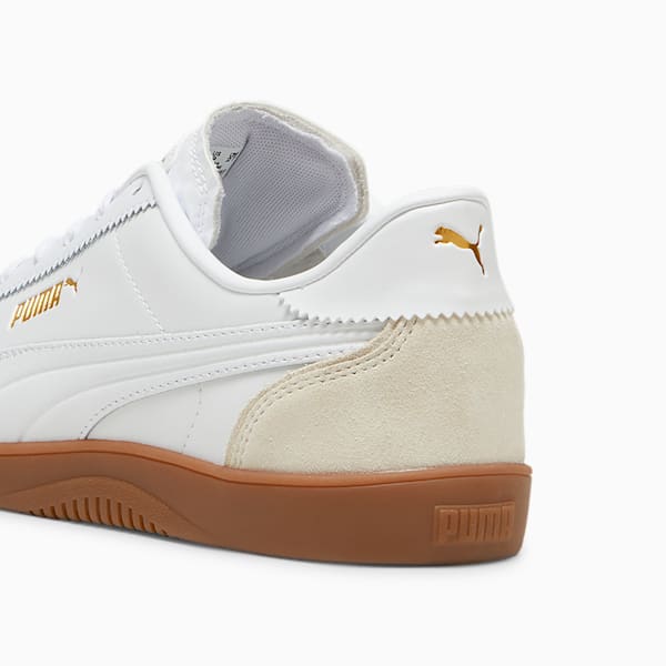 Tenis para hombre PUMA Club 5v5 Lux, Alpine Snow-PUMA White-PUMA Gold, extralarge