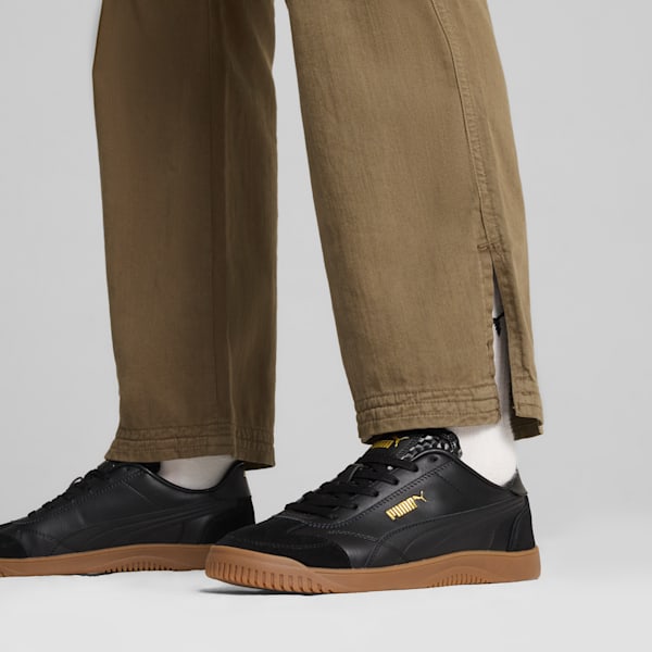 Tenis para hombre PUMA Club 5v5 Lux, PUMA Black-PUMA Black-PUMA Gold, extralarge