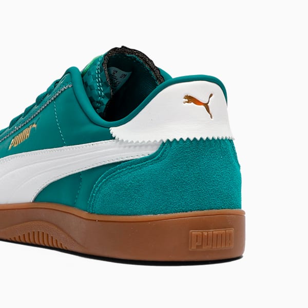 PUMA Club 5v5 Lux Men's Sneakers, Wild Green-PUMA White-PUMA Gold, extralarge