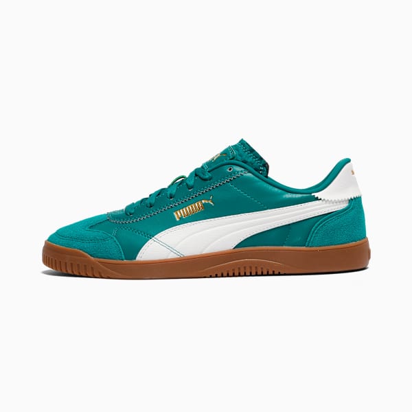 PUMA Club 5v5 Lux Men's Sneakers, Wild Green-PUMA White-PUMA Gold, extralarge