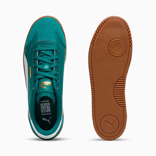 PUMA Club 5v5 Lux Men's Sneakers, Wild Green-PUMA White-PUMA Gold, extralarge