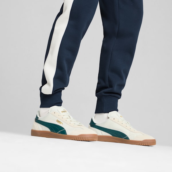 PUMA Club 5v5 Lux OG Men's Sneakers, Vapor Gray-Dark Myrtle-PUMA Gold, extralarge