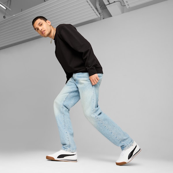 Tenis PUMA Turino II para hombre, PUMA White-PUMA Black-Cool Light Gray, extralarge