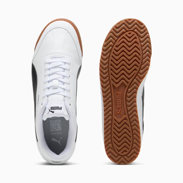 Tenis PUMA Turino II para hombre, PUMA White-PUMA Black-Cool Light Gray, extralarge