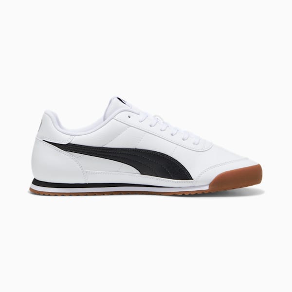 Tenis PUMA Turino II para hombre, PUMA White-PUMA Black-Cool Light Gray, extralarge