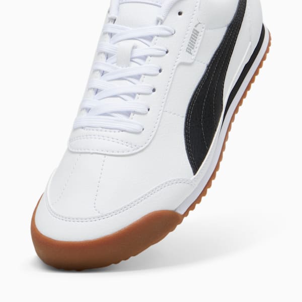 Tenis PUMA Turino II para hombre, PUMA White-PUMA Black-Cool Light Gray, extralarge