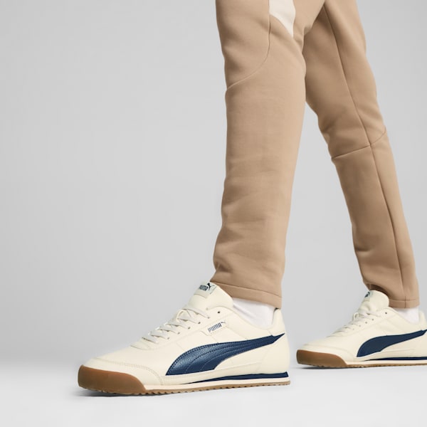 Tenis PUMA Turino II para hombre, Alpine Snow-PUMA Navy-PUMA Black, extralarge
