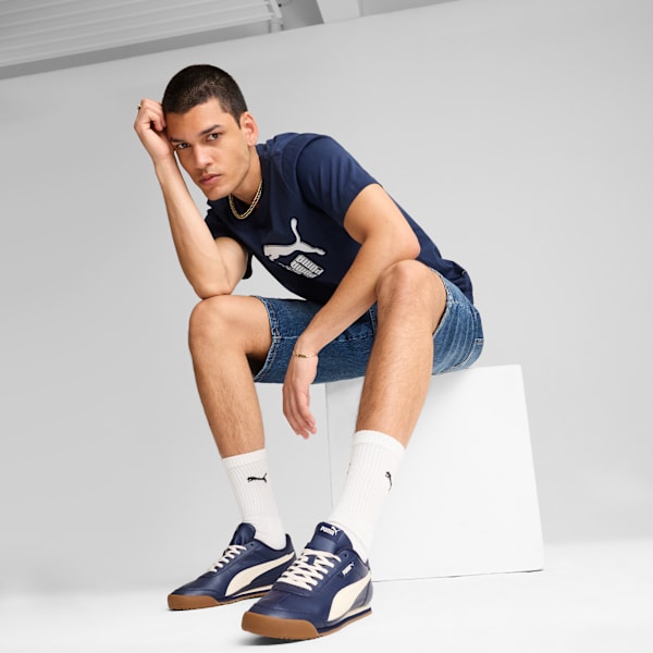 PUMA Turino II Men's Sneakers, PUMA Navy-Alpine Snow-Gum, extralarge