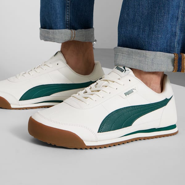 Tenis PUMA Turino II para hombre, Vapor Gray-Dark Myrtle, extralarge