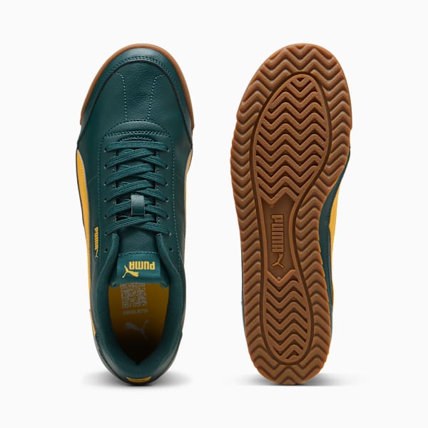 Tenis PUMA Turino II para hombre, Green Terrain-Yellow Sizzle-Gum, extralarge