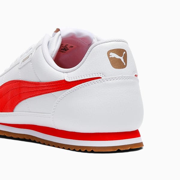 PUMA Turino II Men's Sneakers, PUMA White-PUMA Red-PUMA Gold, extralarge