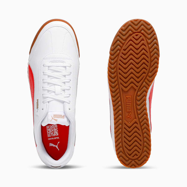Sneakers PUMA Turino II Homme, PUMA White-PUMA Red-PUMA Gold, extralarge