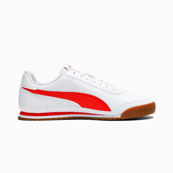 Sneakers PUMA Turino II Homme, PUMA White-PUMA Red-PUMA Gold, extralarge