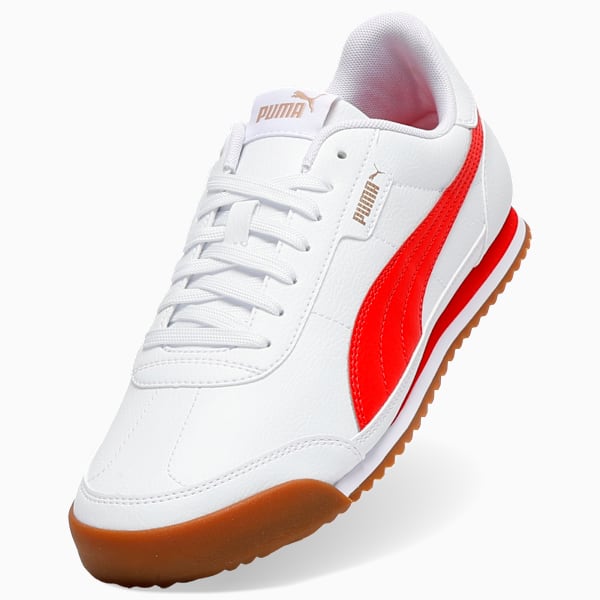 Sneakers PUMA Turino II Homme, PUMA White-PUMA Red-PUMA Gold, extralarge
