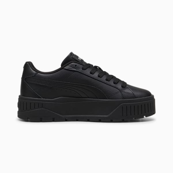 ウィメンズ カルメン 2 レザー スニーカー, PUMA Black-PUMA Black-PUMA Silver, extralarge-JPN