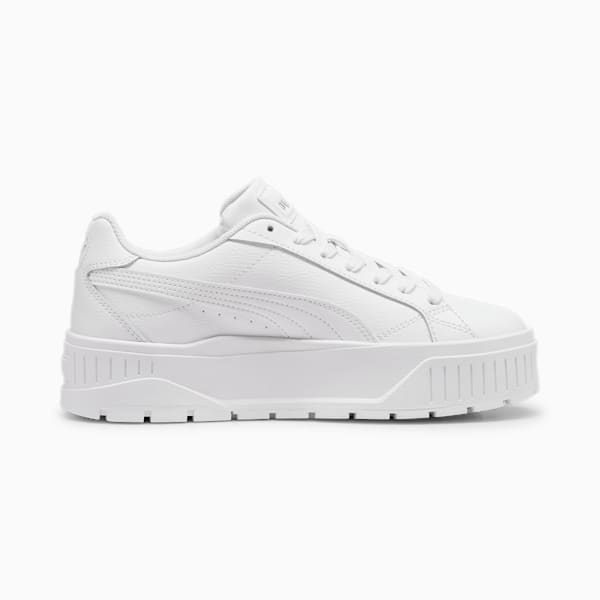 ウィメンズ カルメン 2 レザー スニーカー, PUMA White-PUMA White-PUMA Silver, extralarge-JPN