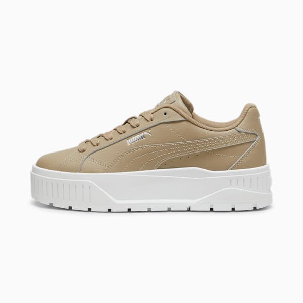 ウィメンズ カルメン 2 レザー スニーカー, Oak Branch-Oak Branch-PUMA Silver, extralarge-JPN