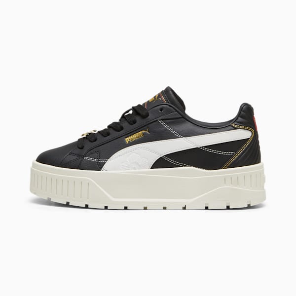 Tenis para mujer Karmen II Class Act, PUMA Black-PUMA White-PUMA Gold, extralarge