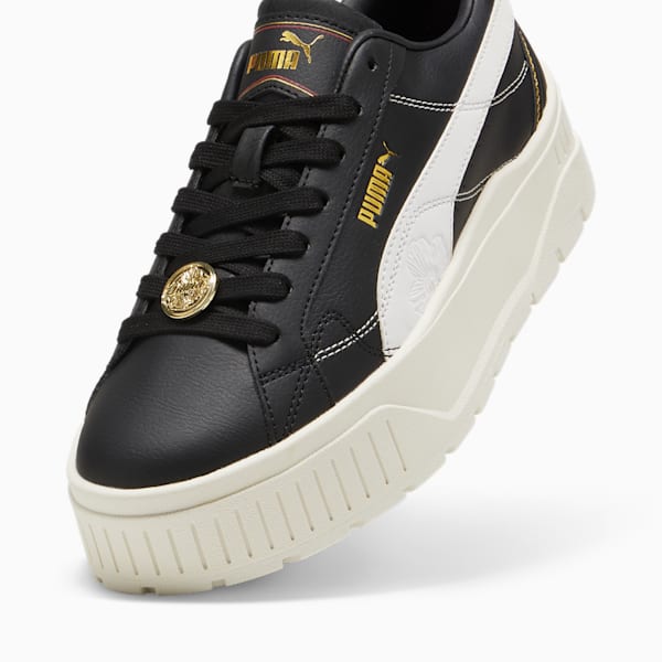 Tenis para mujer Karmen II Class Act, PUMA Black-PUMA White-PUMA Gold, extralarge