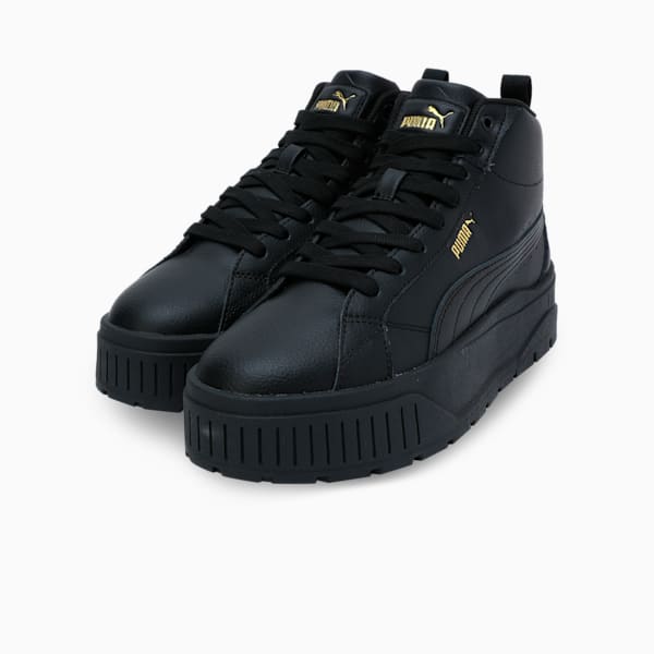 Karmen II Mid Women's Sneakers, PUMA Black-PUMA Black-PUMA Gold, extralarge-IND