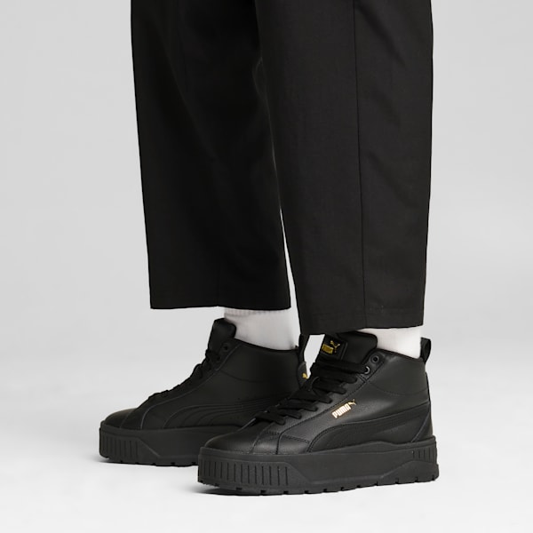 Karmen II Mid Women's Sneakers, PUMA Black-PUMA Black-PUMA Gold, extralarge-IND