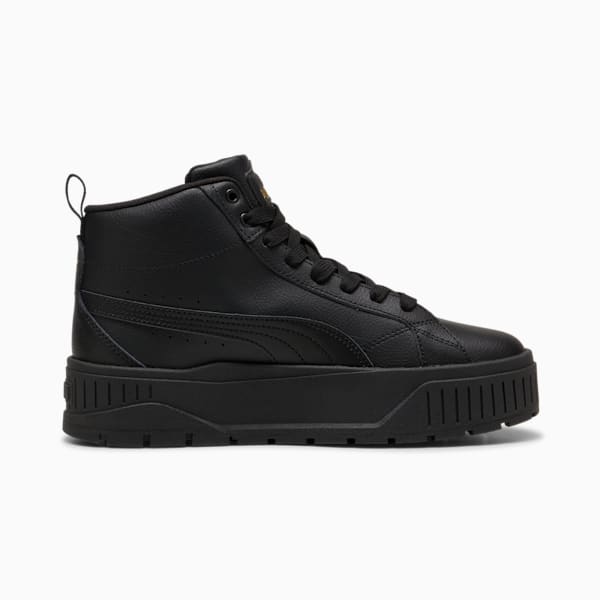 Karmen II Mid Women's Sneakers, PUMA Black-PUMA Black-PUMA Gold, extralarge